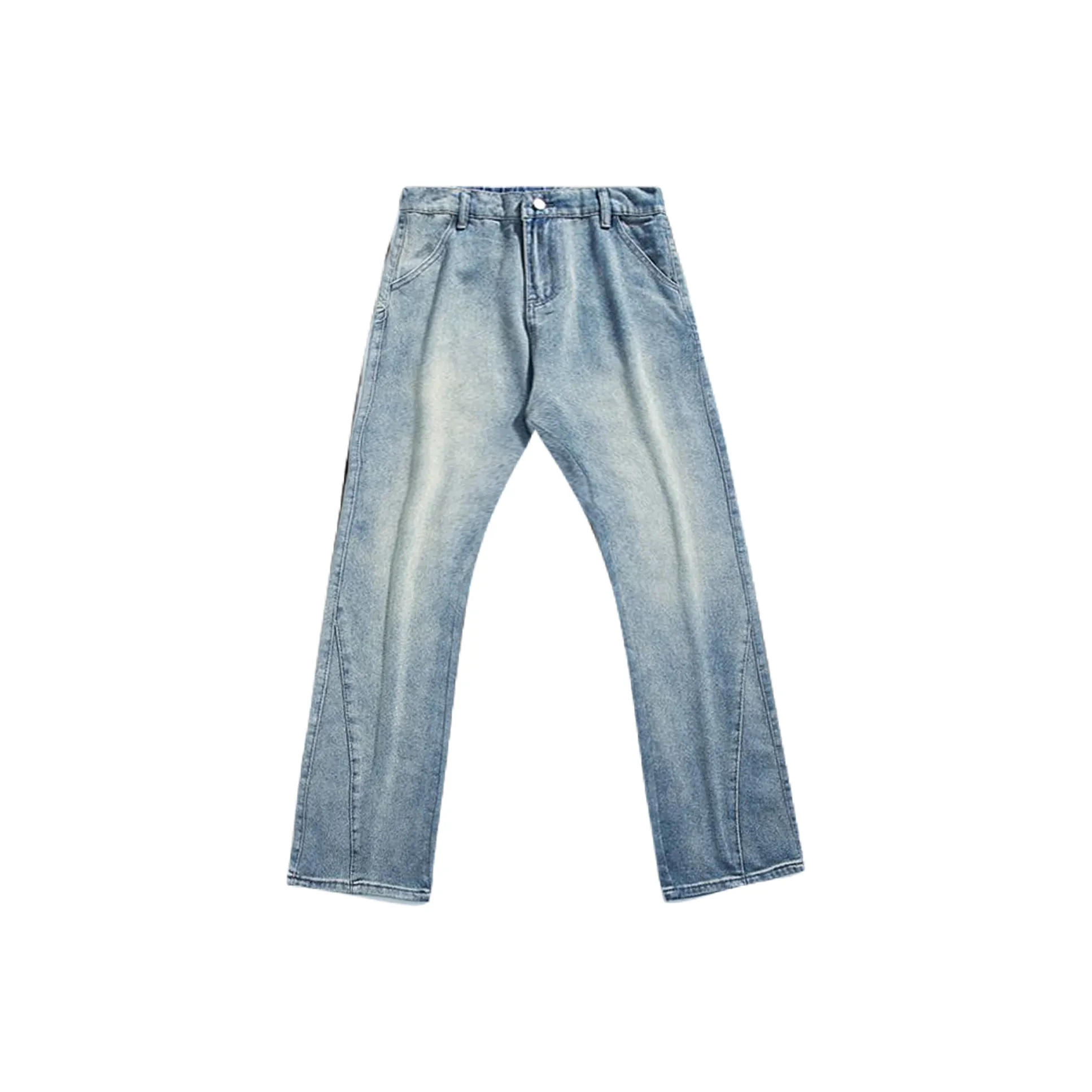 Menglaini Jeans Unisex Blue