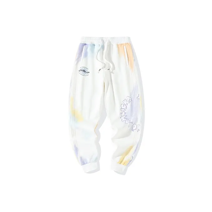 LAMLICKA Вязаные спортивные брюки унисекс белые