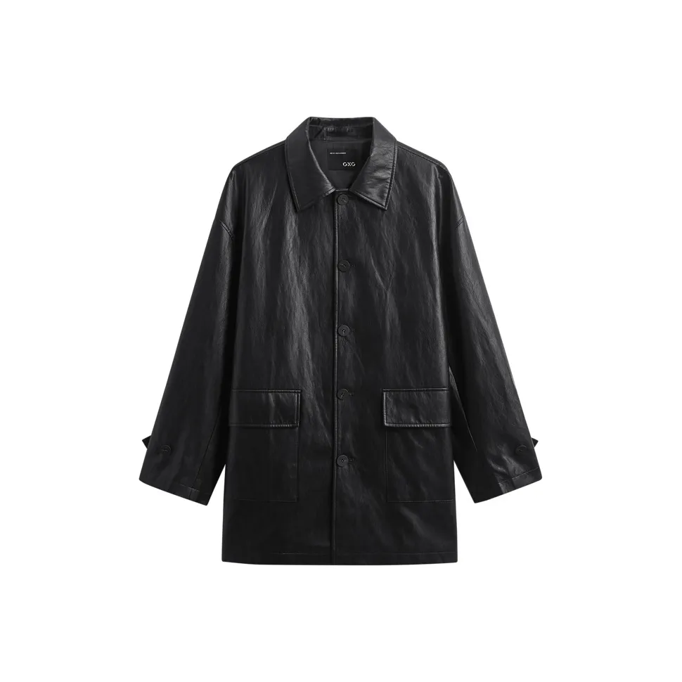 GXG Черный Мужской Тренч