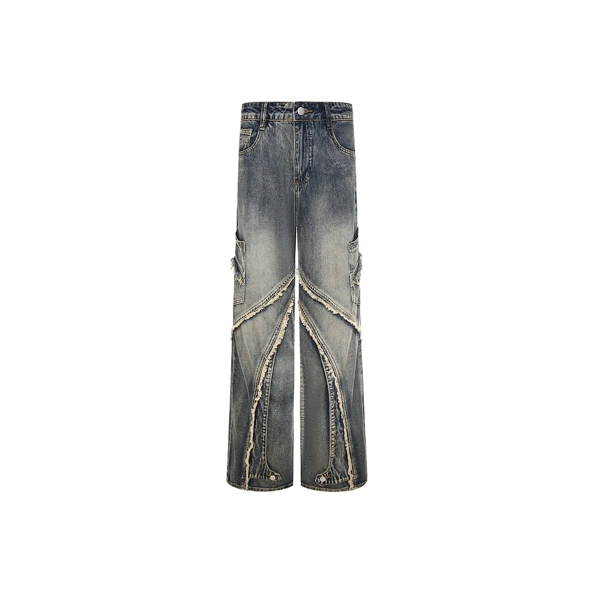COOLALPACA Loose Fit Wide Leg Jeans Unisex