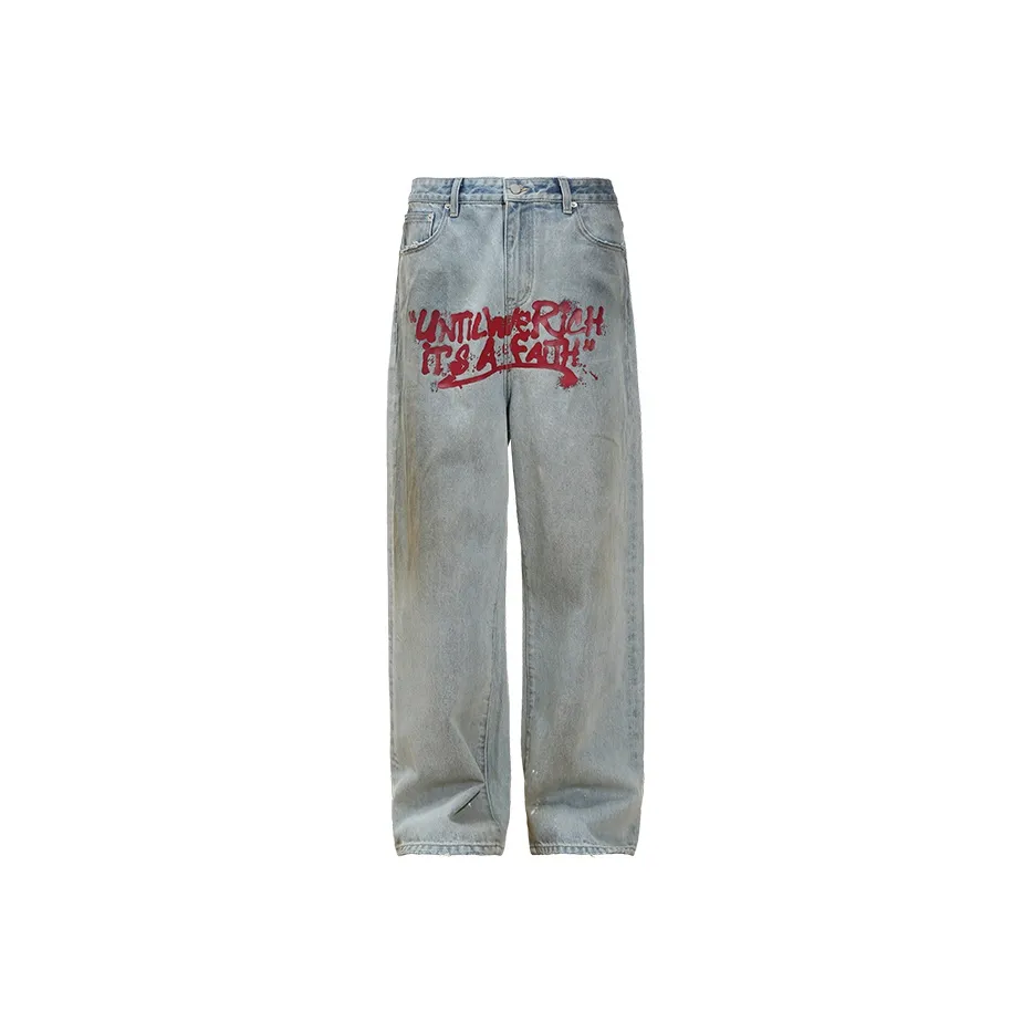 UNTILWERICH Jeans Unisex Light Blue
