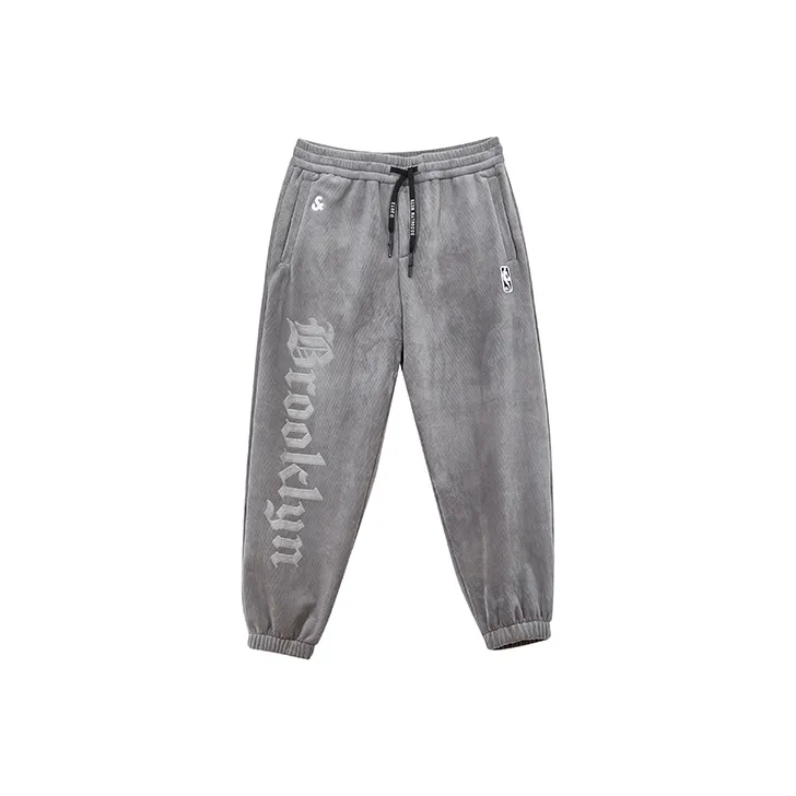 JACK JONES· Knitted Sports Pants Unisex Stone Carved Gray
