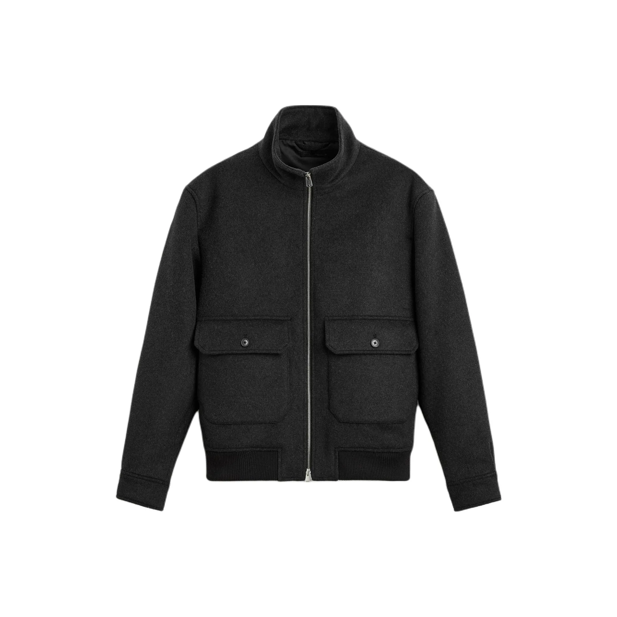 ZARA Куртки и Пальто Мужской Угольный Серый