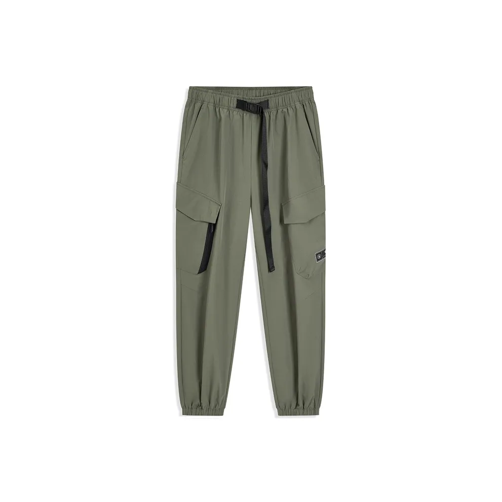 XTEP Cargo Pants Men's Light Tea Green