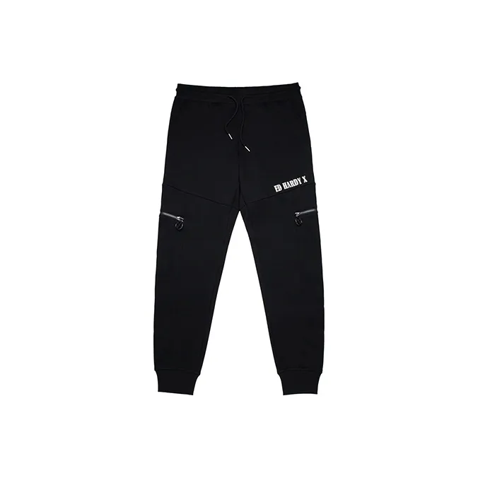 ED HARDY X Черные Унисекс Вязаные Тренировочные Брюки