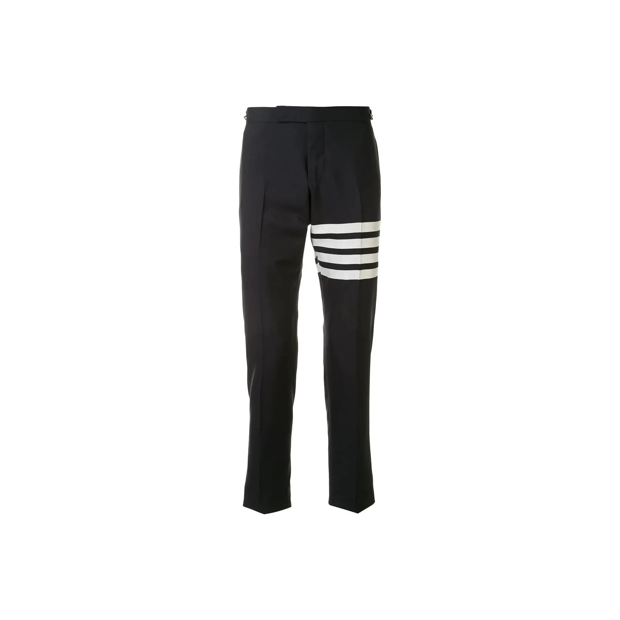 THOM BROWNE 4 Bar Striped Slim Cut Trousers