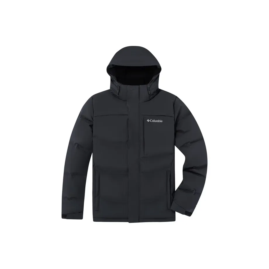 Коллаборация Columbia City Outdoor Collection 2024 Осенне-зимний пуховик Мужской Графитовый черный