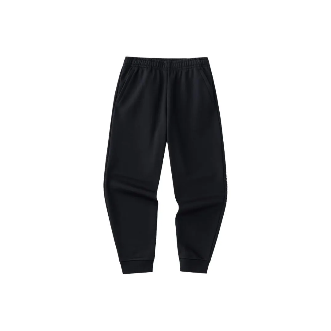 ANTA Variety Тренировки Коллекция Вязаные Тренировочные Брюки Мужские Основной Черный