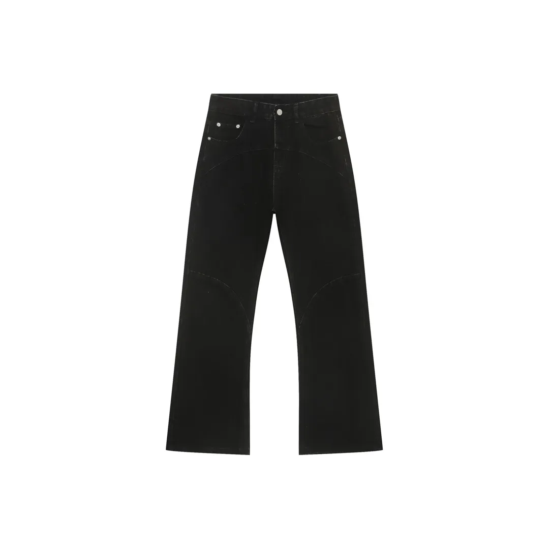 Voguo Relay Черные Унисекс Джинсы