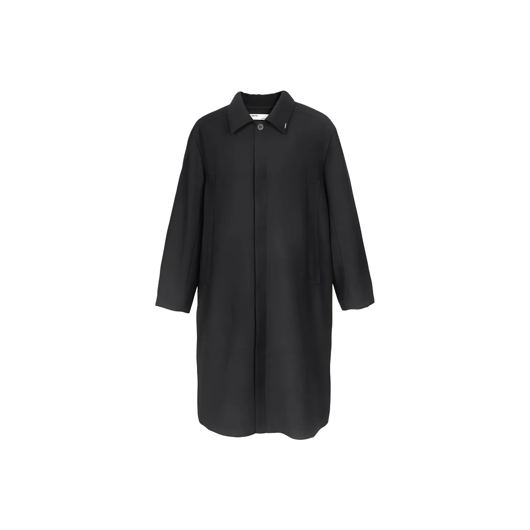 C2H4 Черный Мужской Тренч