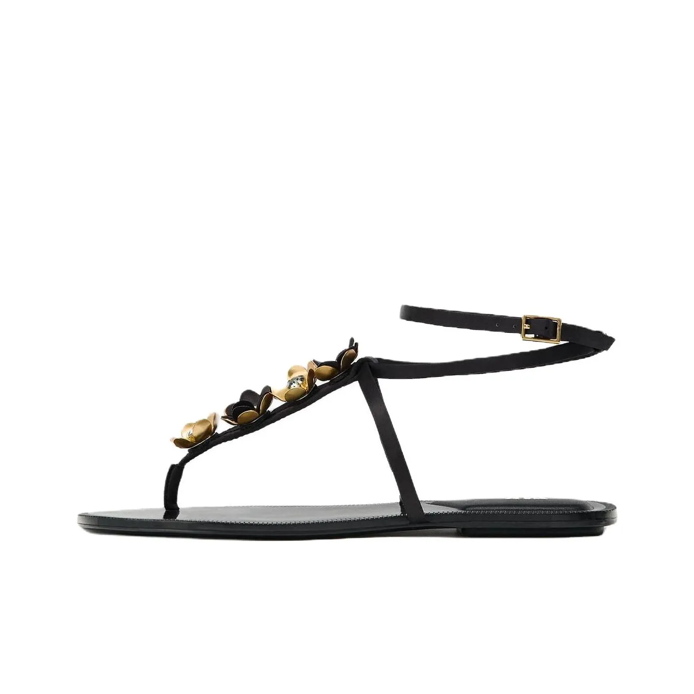 ZARA One Ремень Сандалии Женские Черный