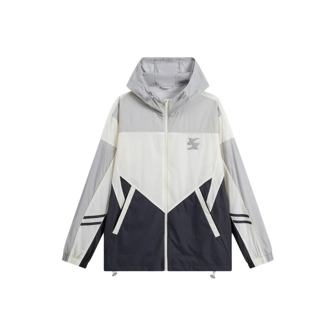 XTEP Trench Coat Men's Cotton White/City Hide Gray