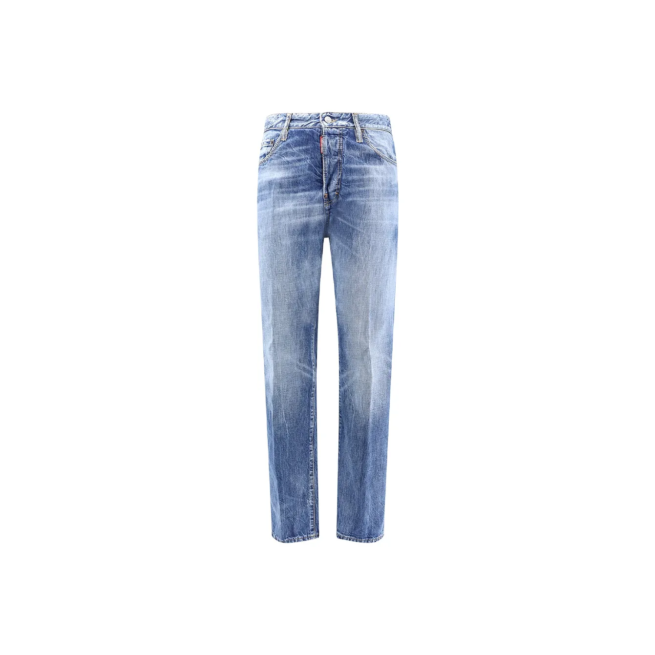 Dsquared2 Washed Straight Leg Jeans