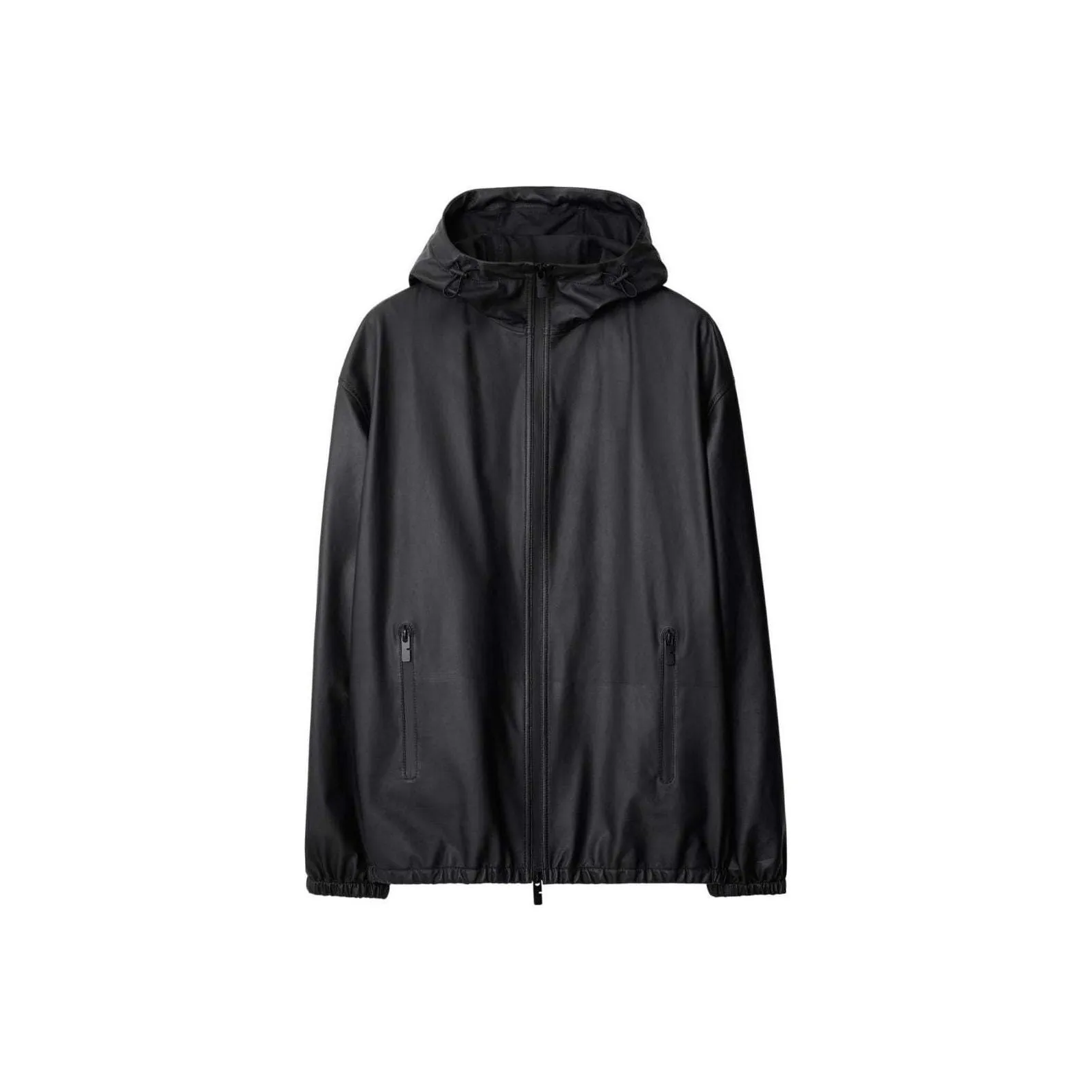 Burberry Hooded Leather Jacket