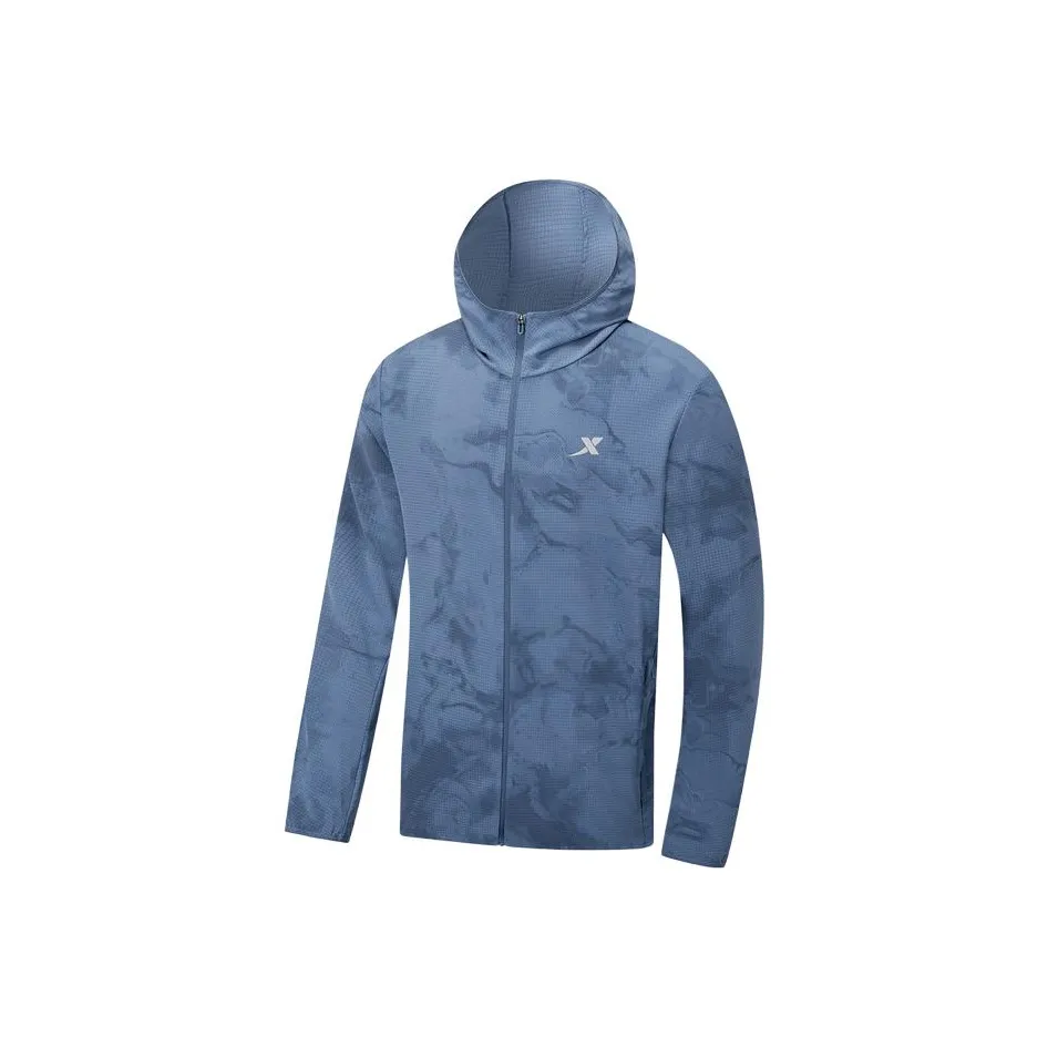 XTEP Тренчкот Унисекс Осенний Баклажан Синий