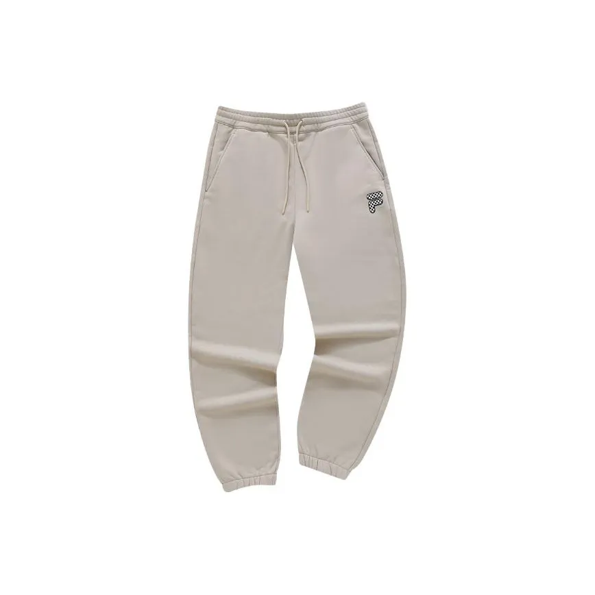 FILA FUSION FOB Series Knitted Sweatpants Men's Skin Gray