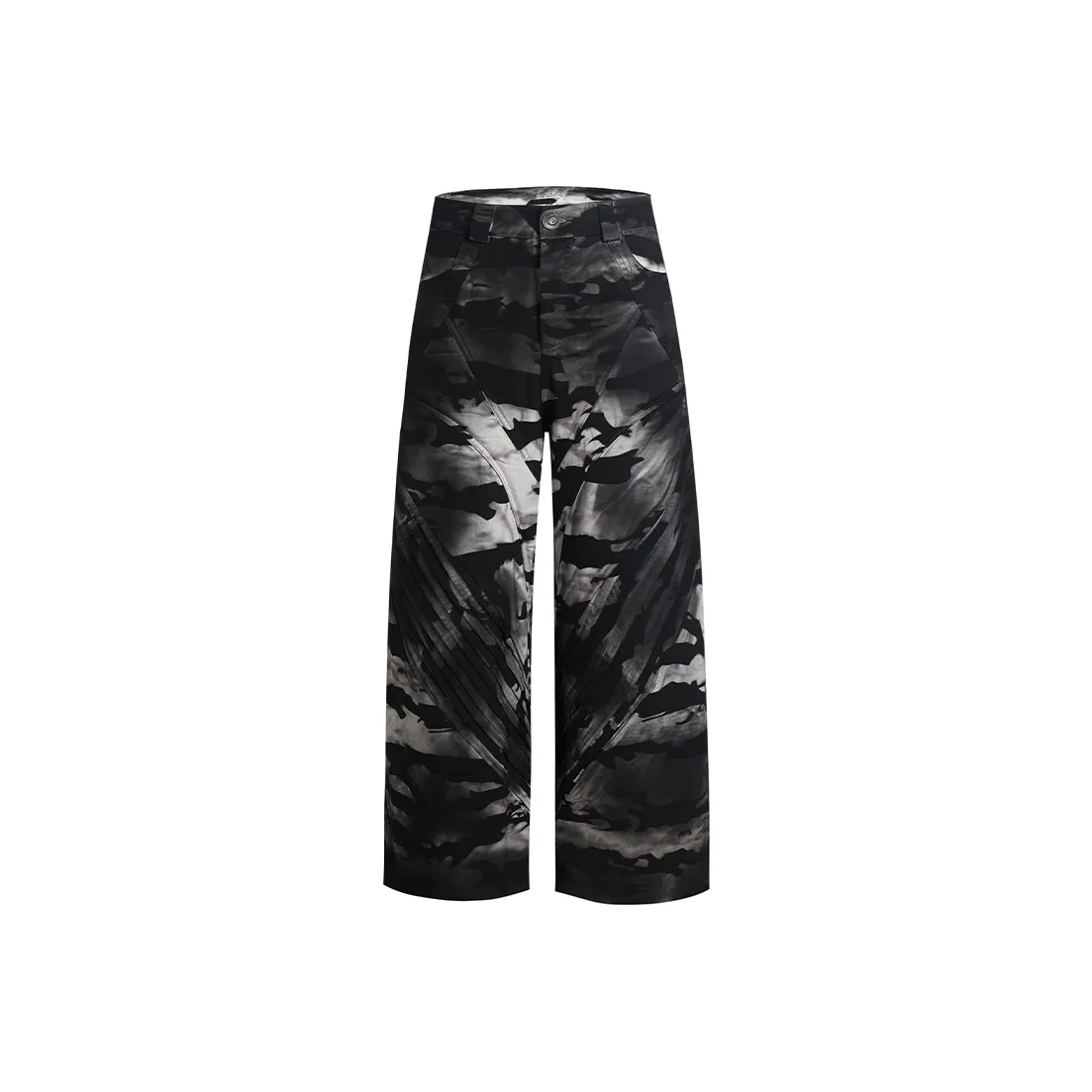 DND4DES Cargo make pants Unisex Black White Camouflage