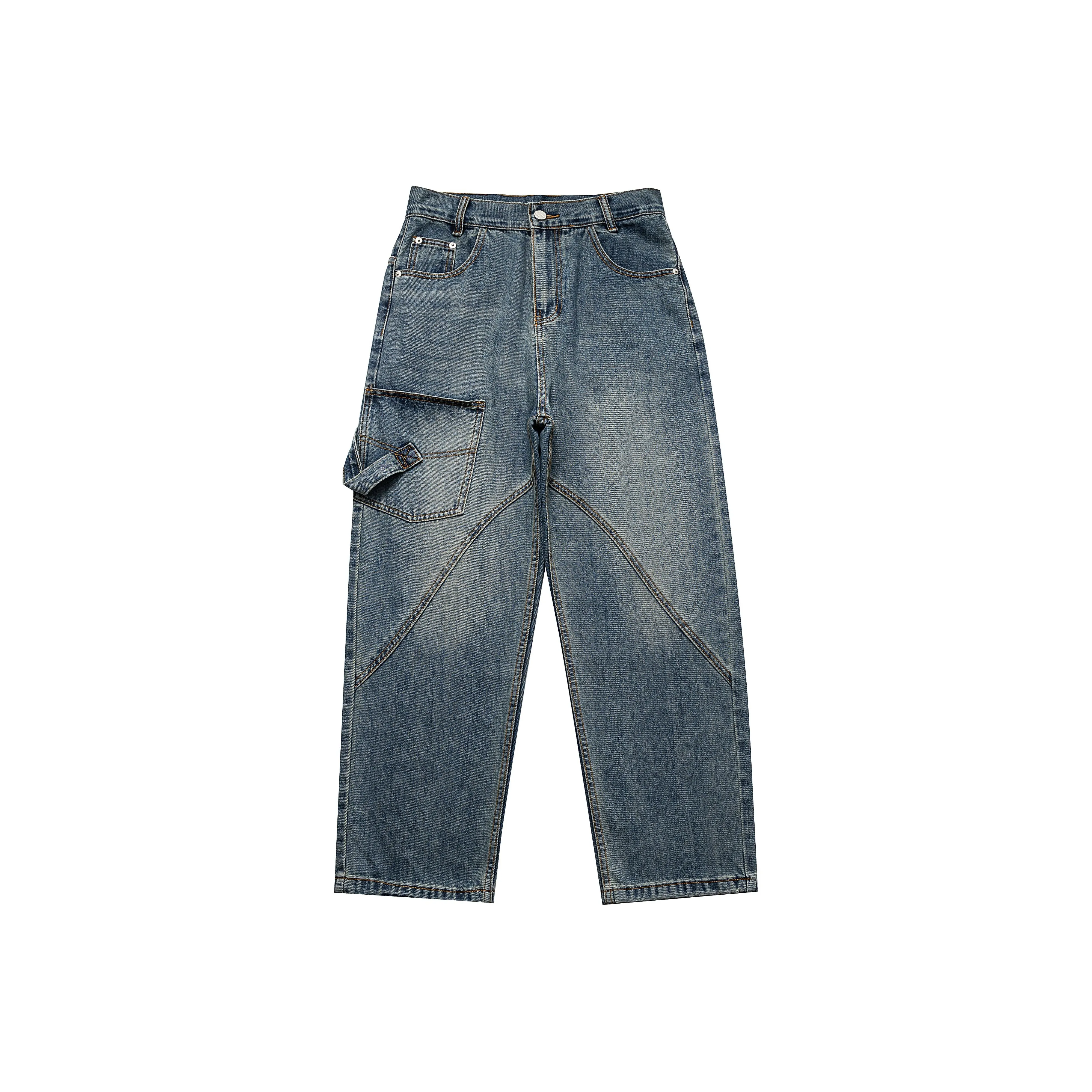 NOT BRAND ATTITUDE Джинсы Мужские Винтажные Синие