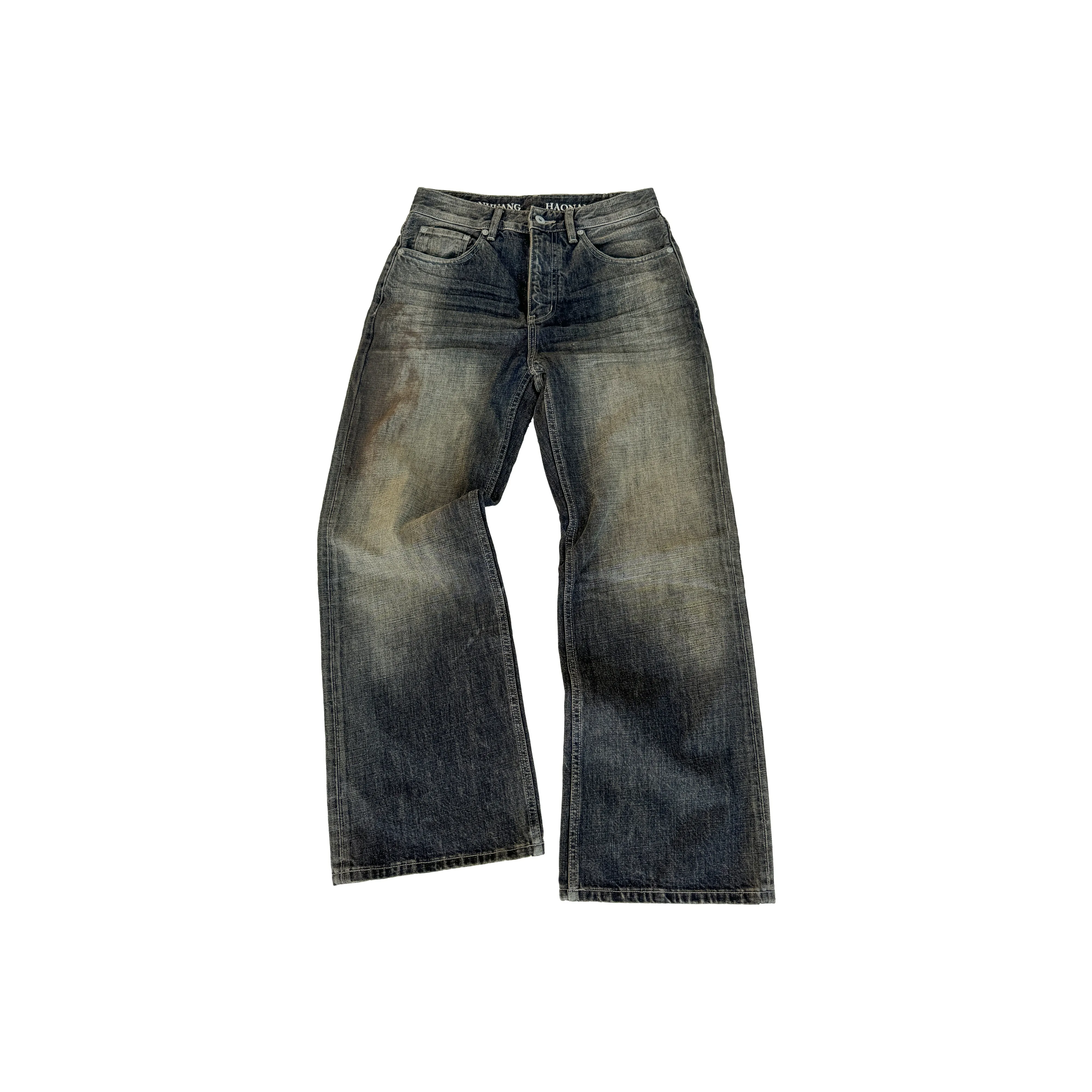 Haonanhuang Jeans Unisex Black