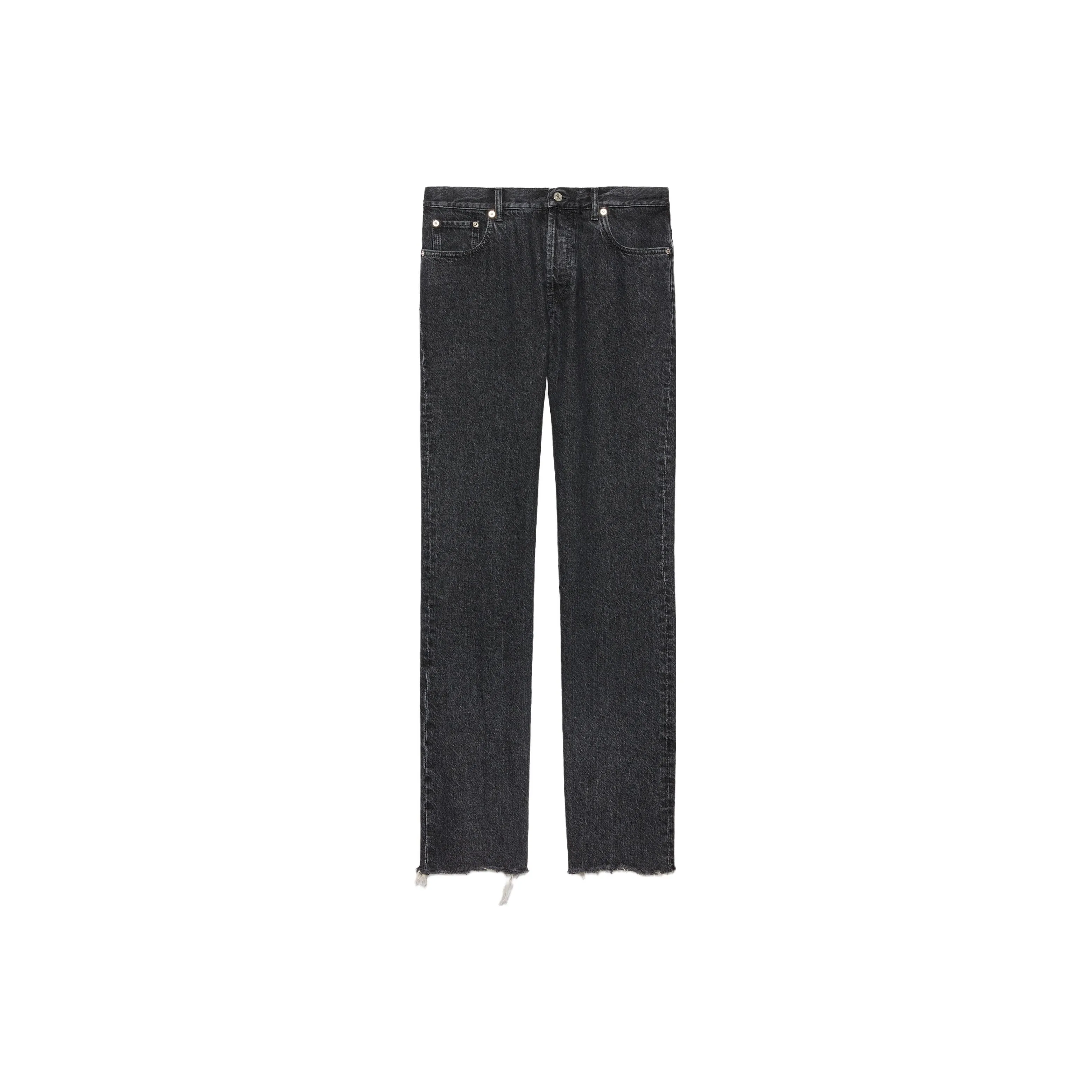 GUCCI Raw Cut Hem Mid Rise Jeans