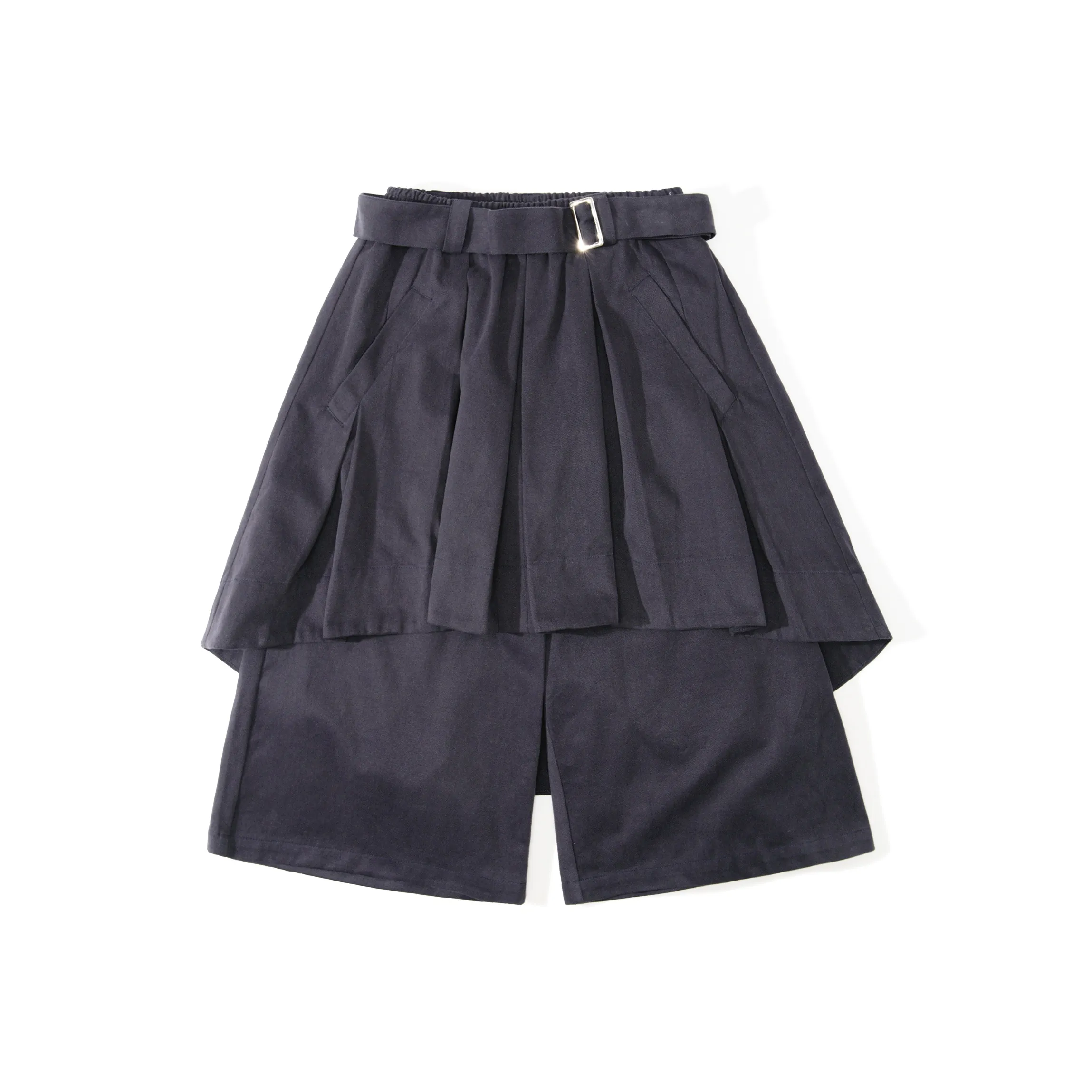 UNVESNO Широкие Брюки Повседневные Брюки Унисекс Темно-Синий