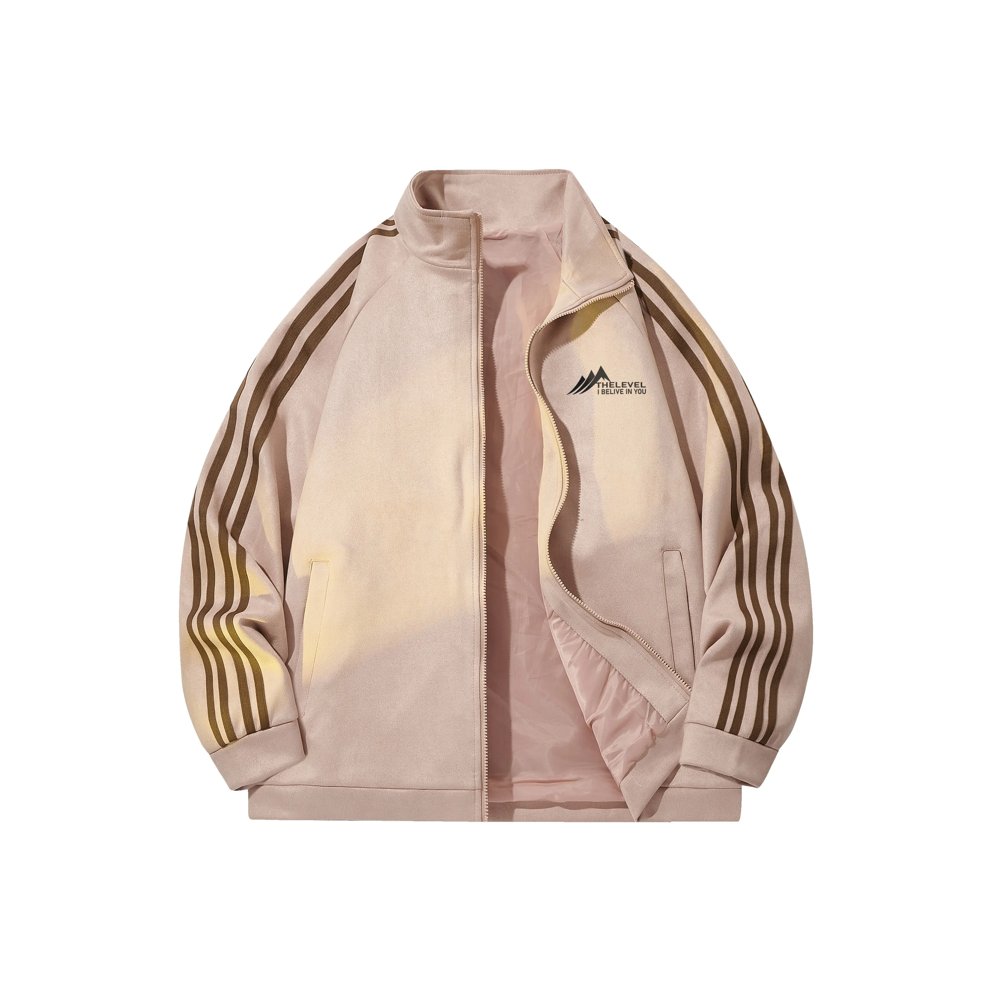 Куртки и пальто унисекс розовый