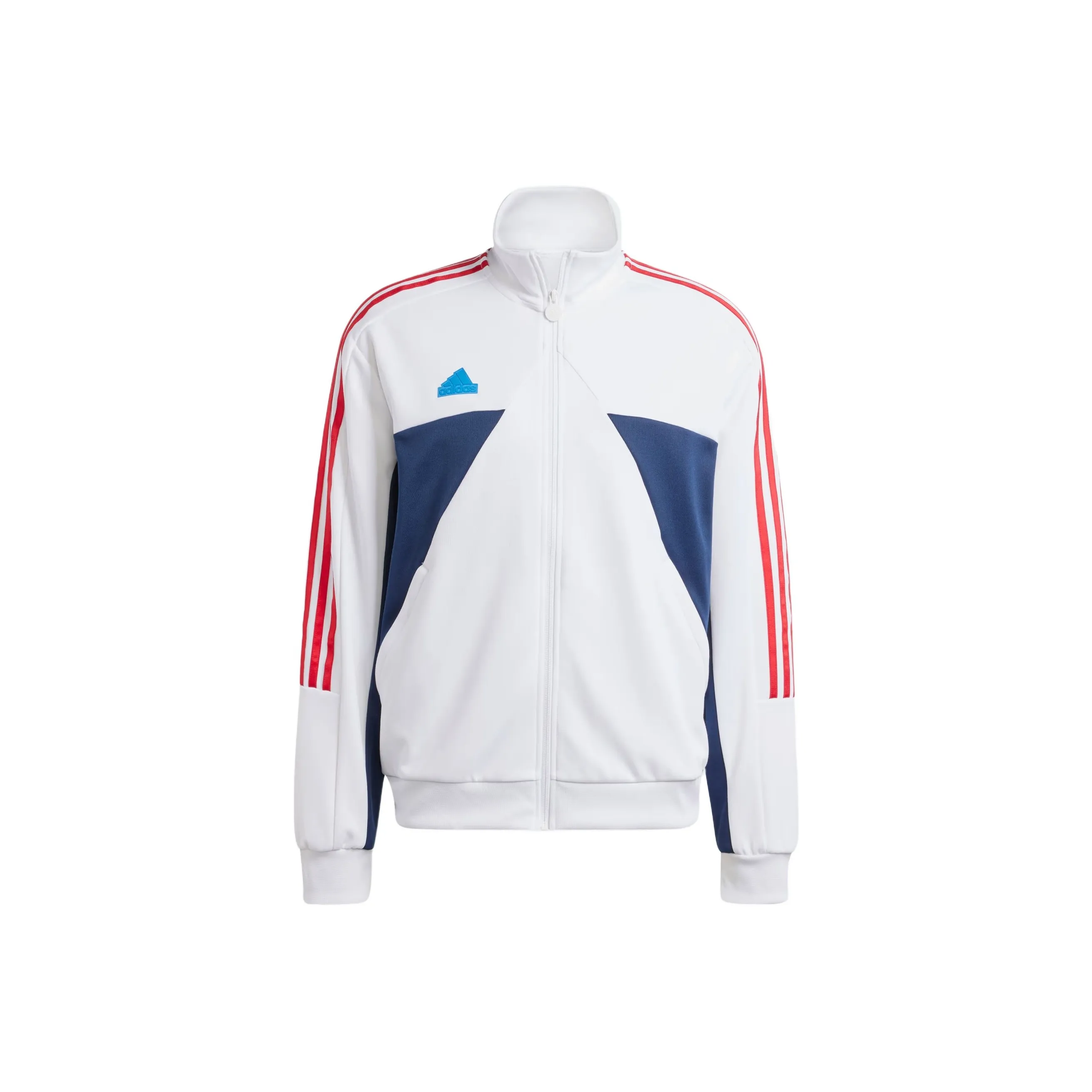 Adidas TIRO NATIONS PACK Куртка Мужская Белый Преппи Красный Чистый Синий Коллегиальный Морской Синий