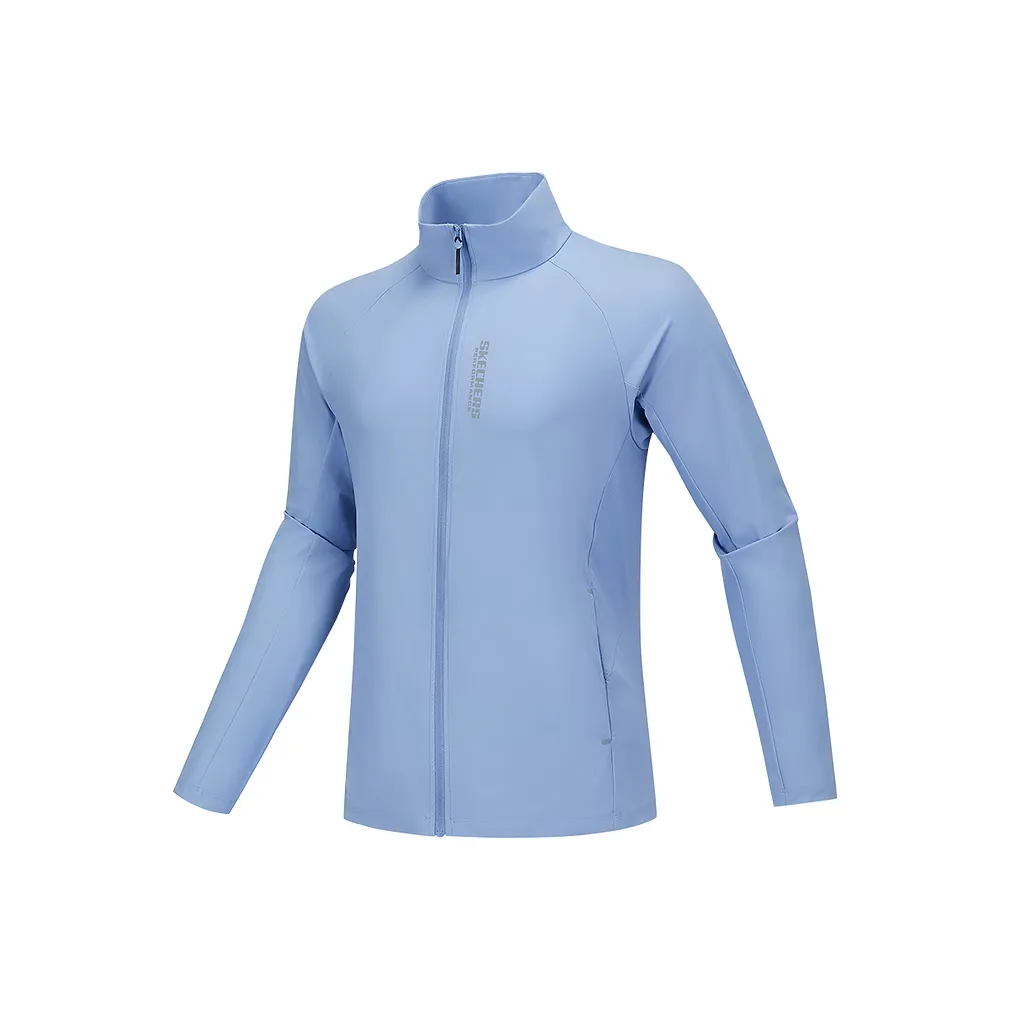 Skechers GODRI Куртка Мужская Матовая Светло-Синяя