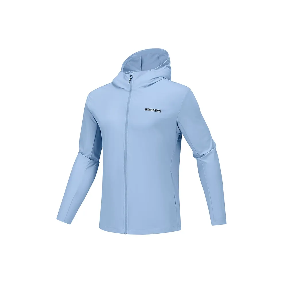 Skechers Sports Lifestyle Collection GODRI Jacket Men's Matte Light Blue