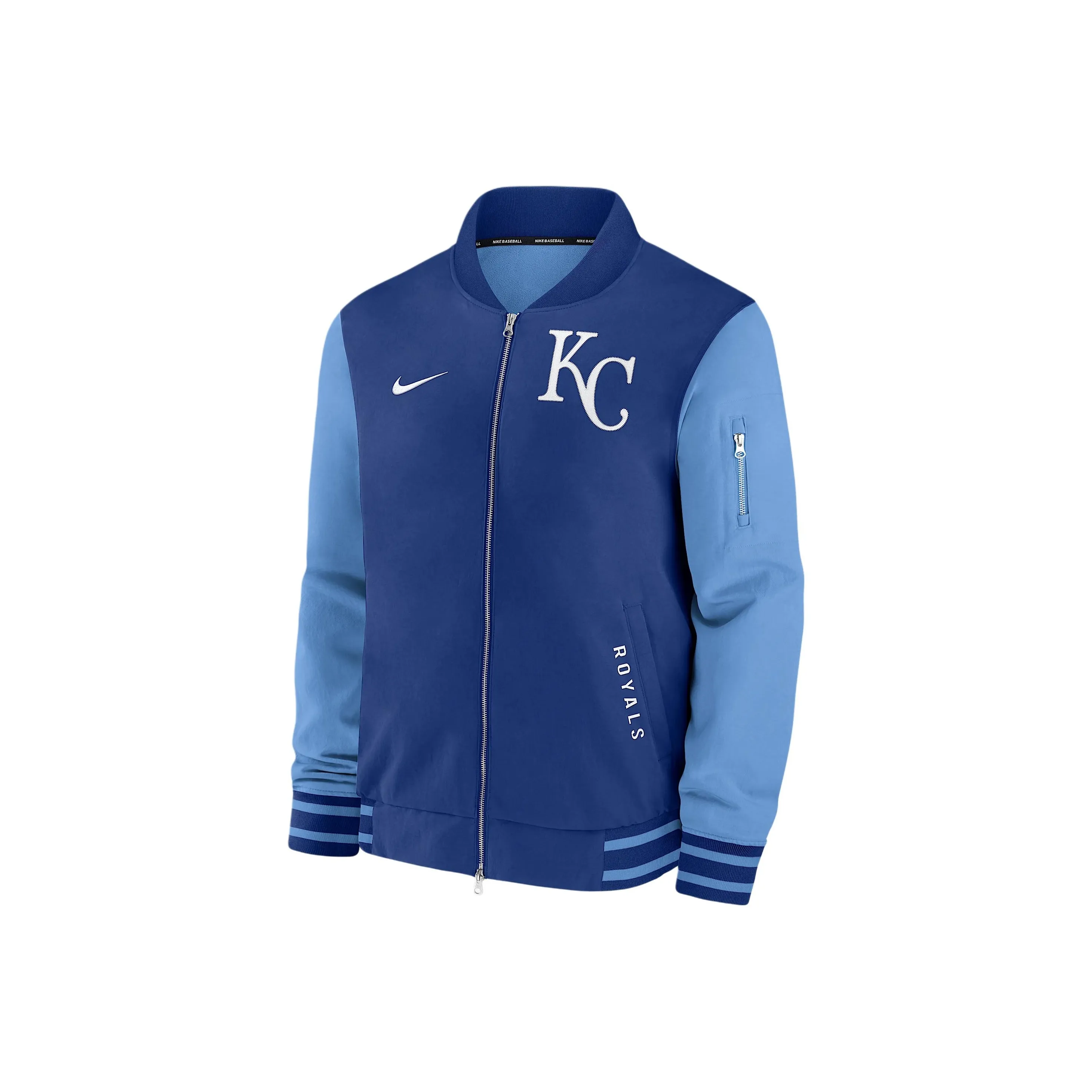 Nike Kansas City Royals Authentic Collection Dugout Men's Nike Mlb Full Zip Bomber Jacket