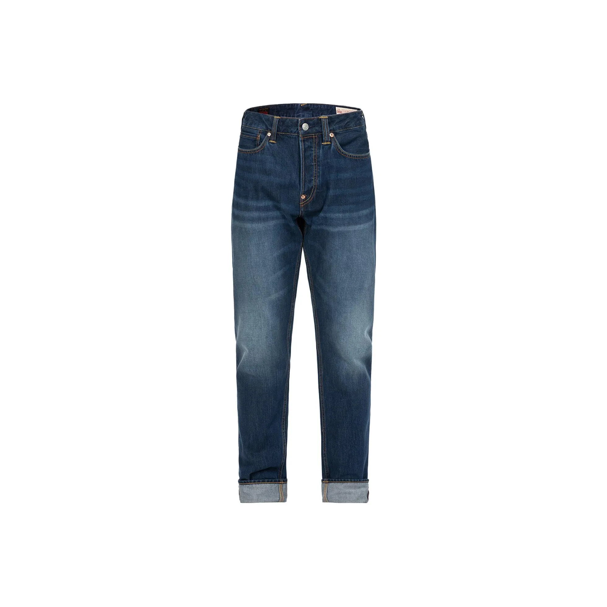 EVISU Seagull And Kamon Тисненый Морковный Форма Джинсы Мужской Темно-синий