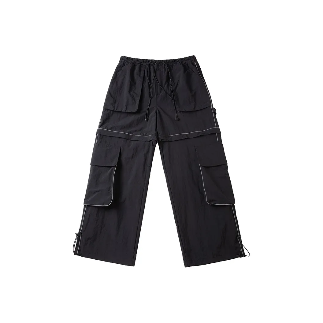 AOGZ Черные Унисекс Брюки карго