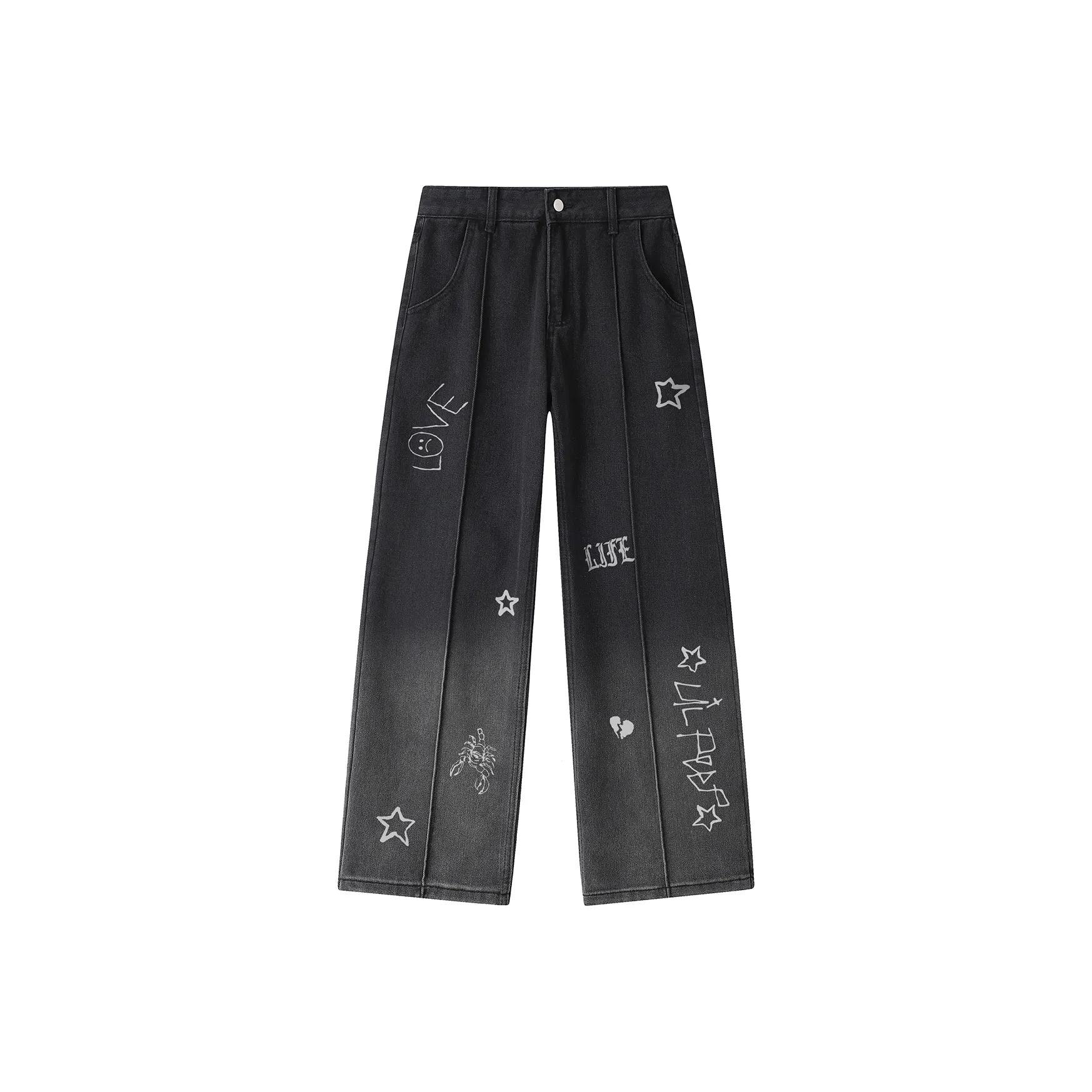 Qnxeey Унисекс Джинсы