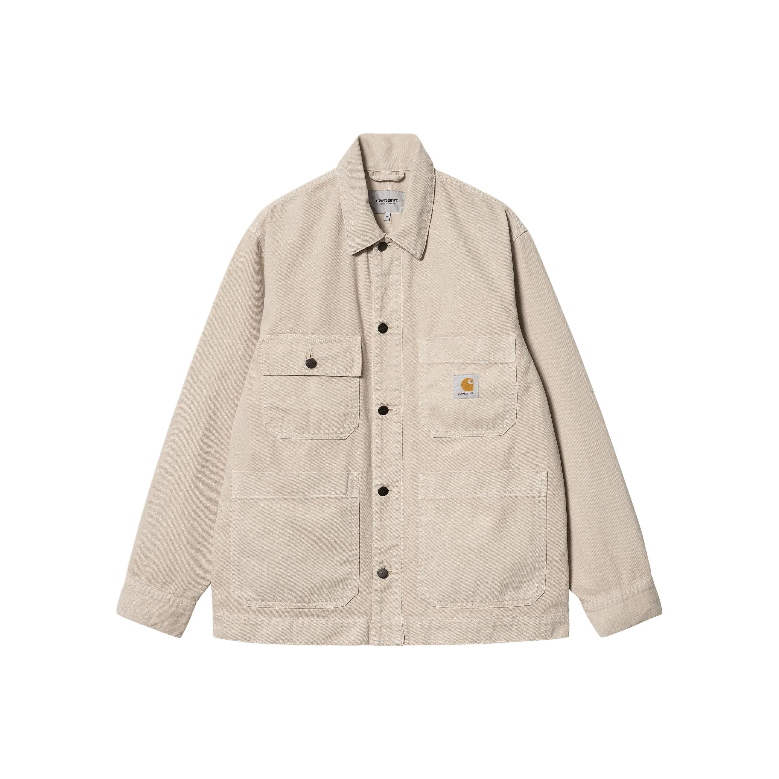 Carhartt WIP SS24 GARMENT DYED Коллекция Garrison Куртка Куртки Пальто Мужской Экрю