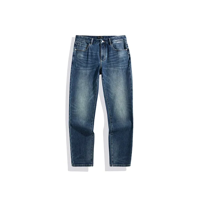 PEACEBIRD MEN Slim Fit Cuffed Washable Warm Jeans Men's