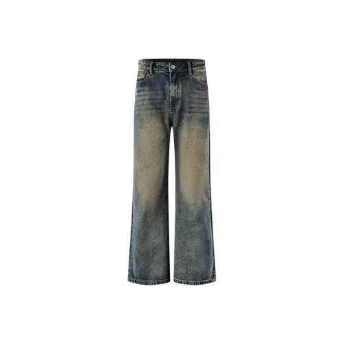 KREATE DENIM серия с процессом стирки Унисекс Джинсы