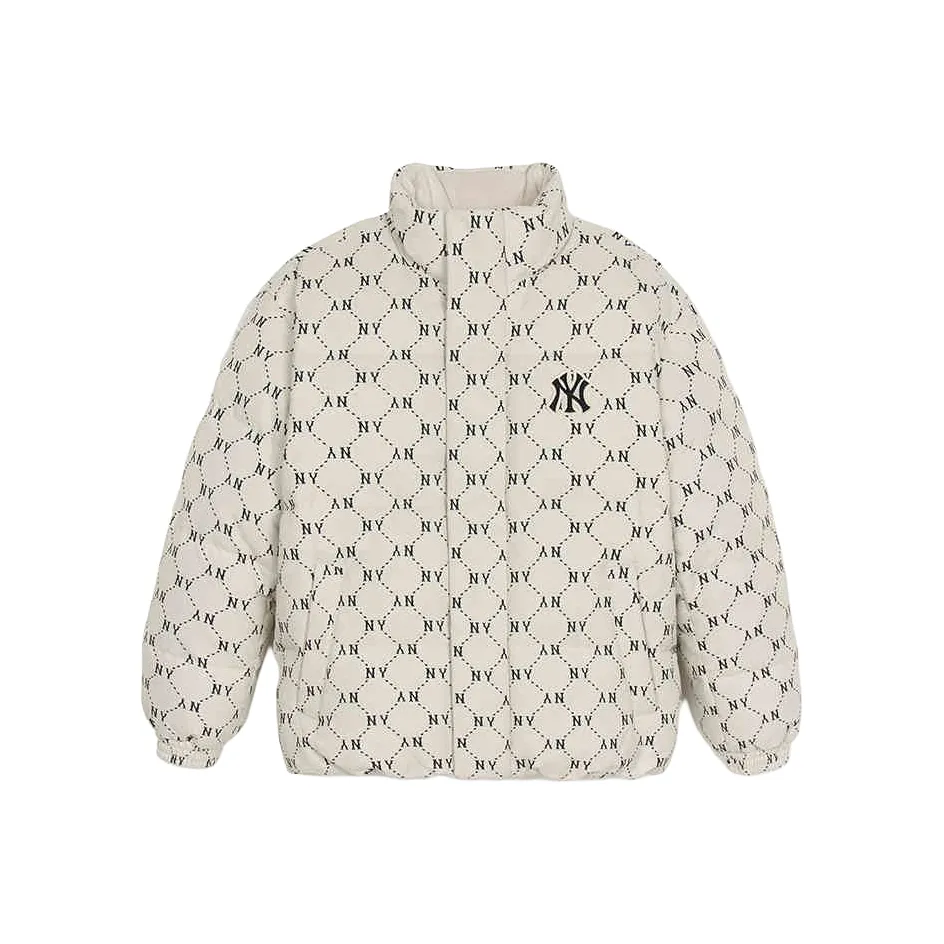 MLB New York Yankees Monogram Collection Пуховик Унисекс Темный крем