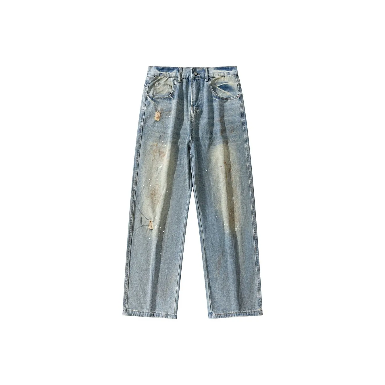 YINLEI Светло-синие мужские джинсы