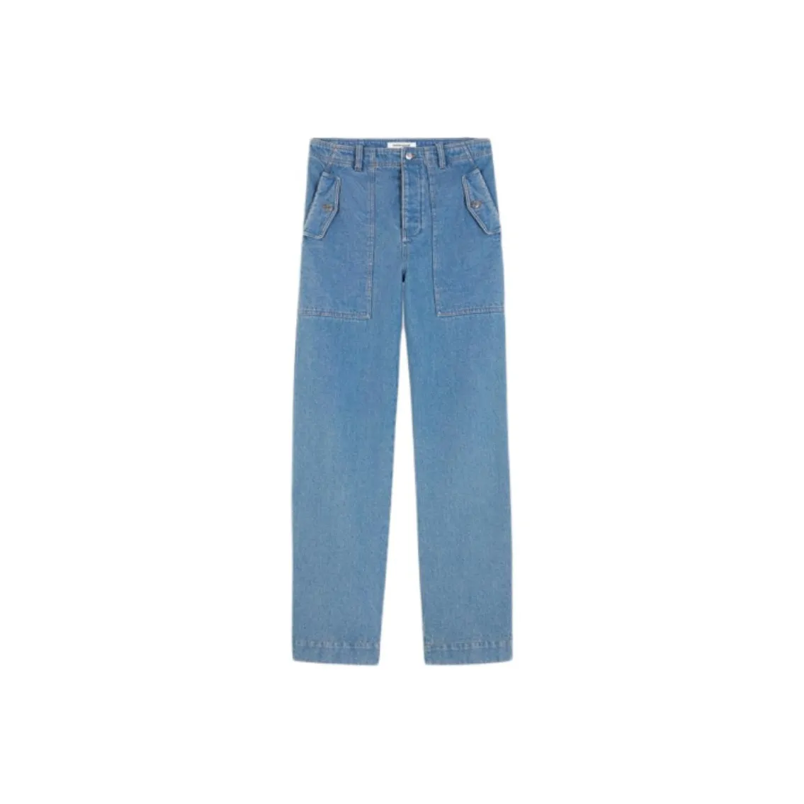 Maison Kitsune SS24 Джинсы Мужские Синие