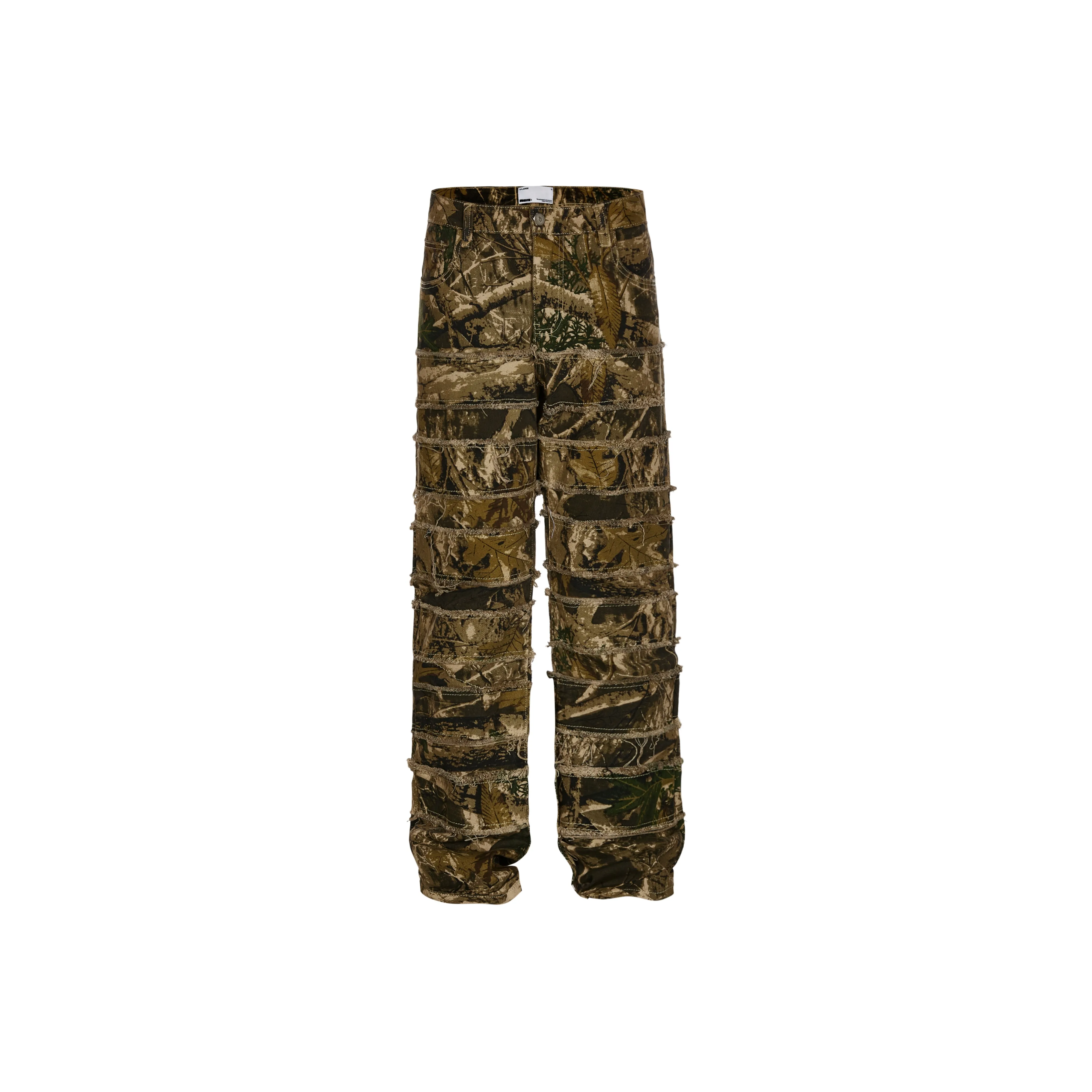 R69 Джинсы Унисекс Камуфляж Зеленый