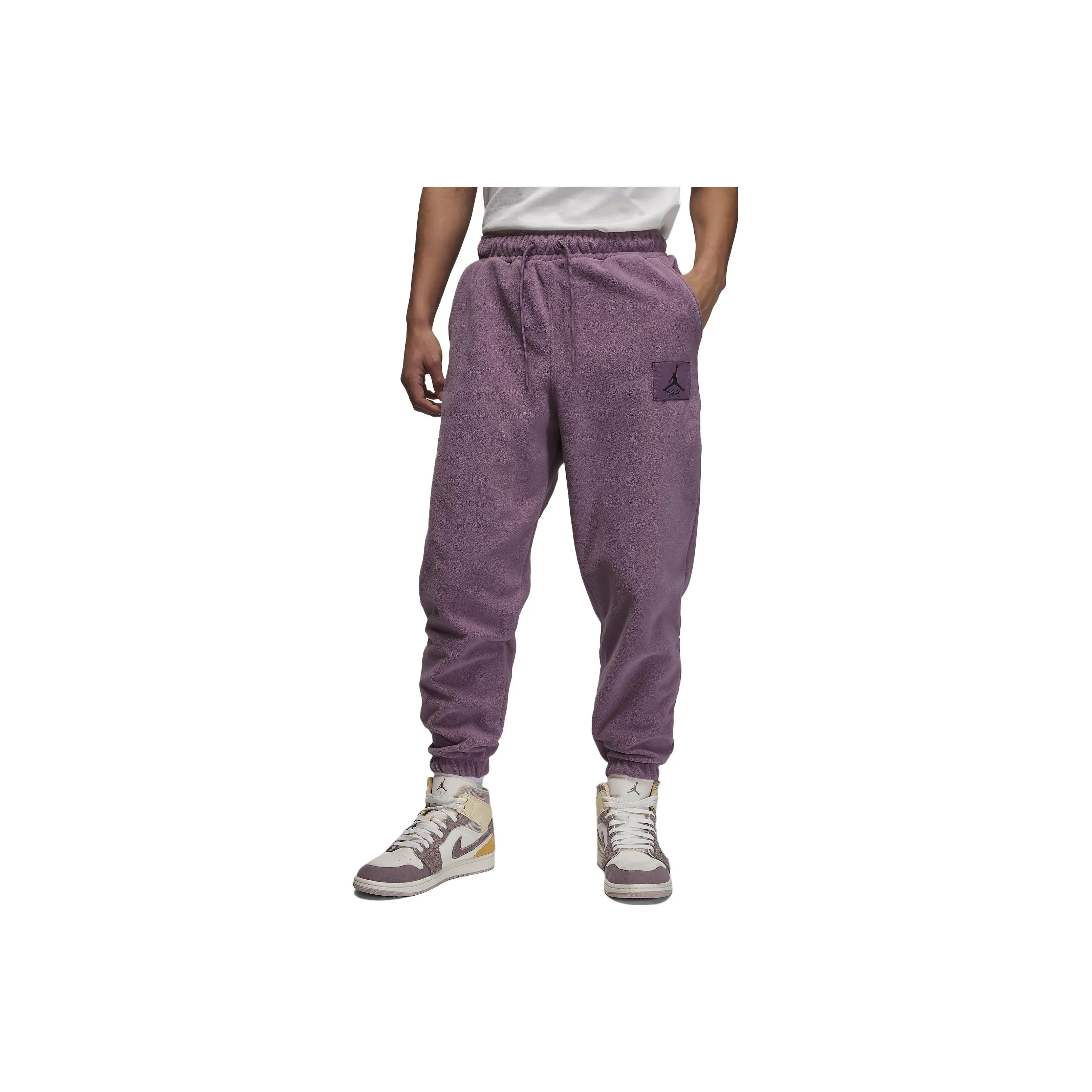jordan finals Flight Fleece Knitted Sweatpants Men's Fuchsia