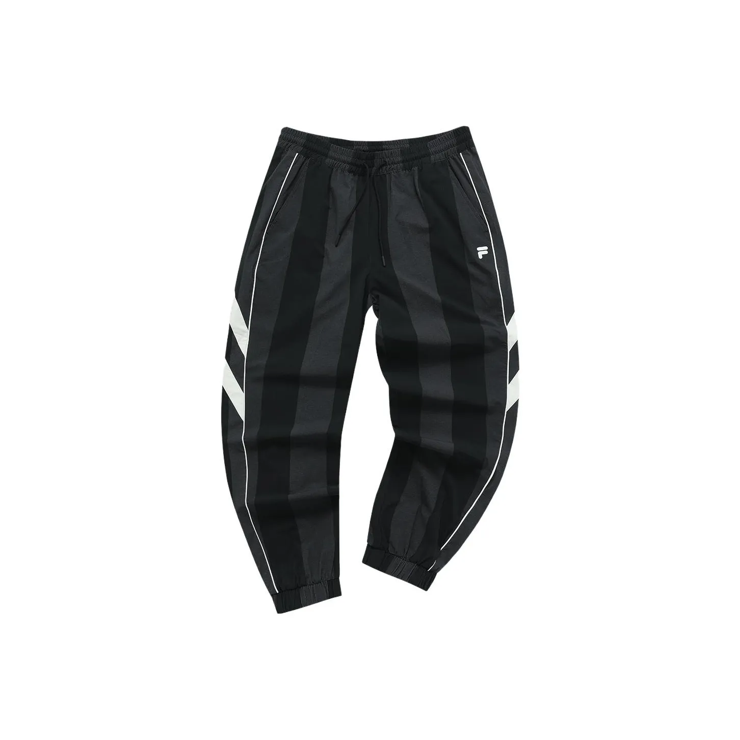 FILA FUSION BASEBALL Series Knitted Sweatpants Men's Jet Black
