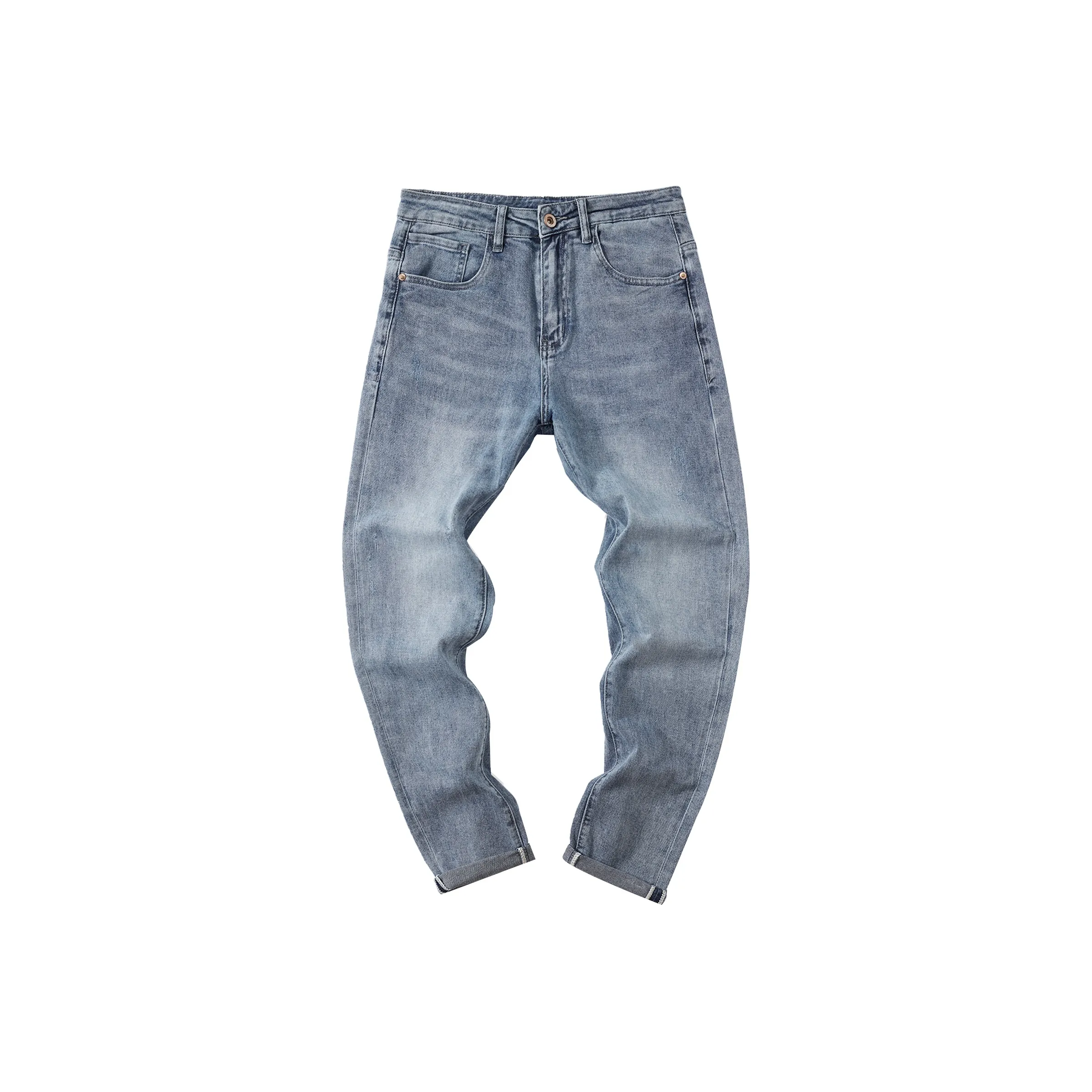 FAIRWHALE Джинсовый синий Унисекс Джинсы