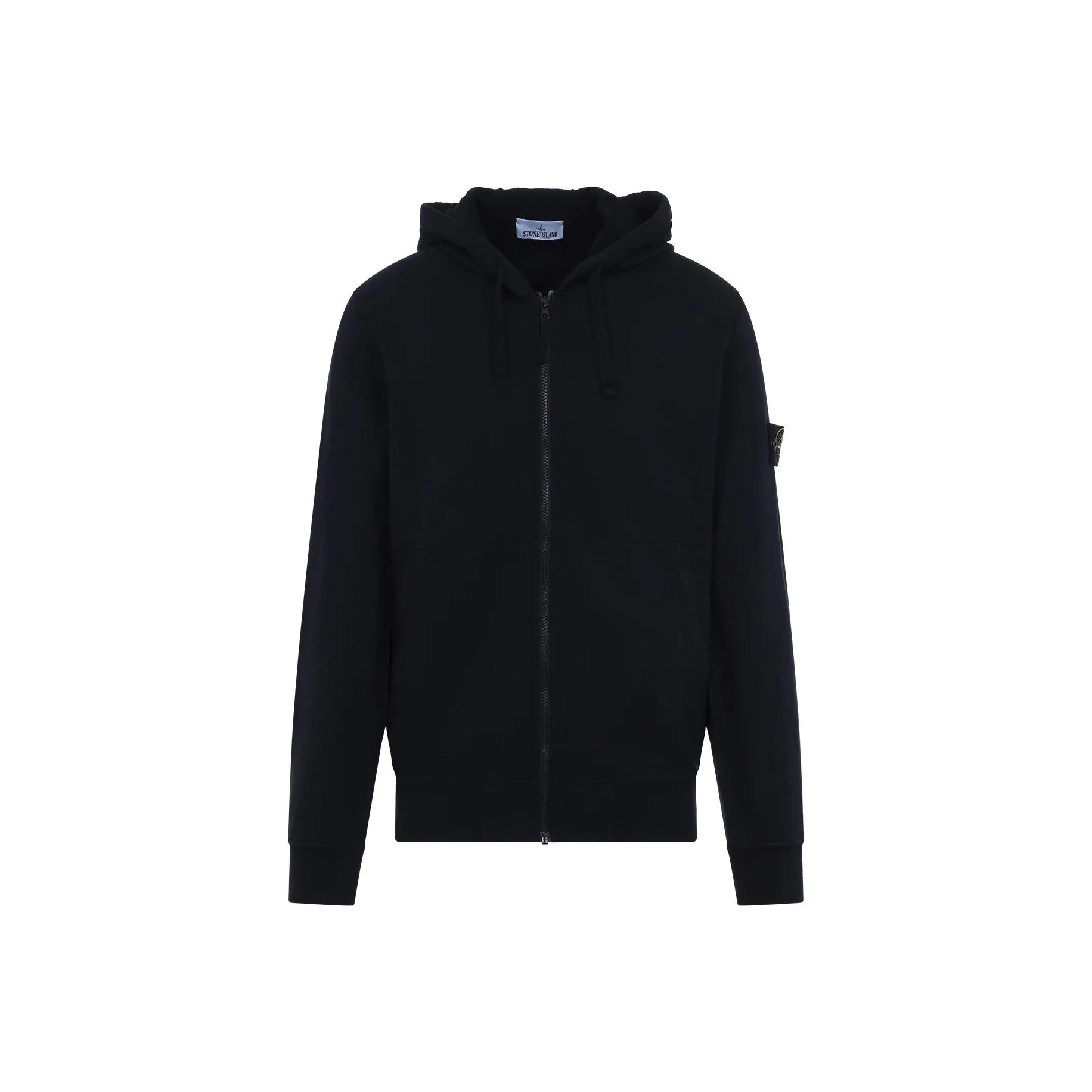 STONE ISLAND Compass Patch Zip Up Hoodie