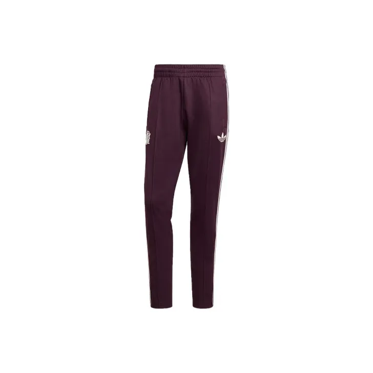 Adidas Originals SPAIN BECKENBAUER Spain Beckenbauer Tracksuit Bottoms Knitted Sweatpants Men's Dark Reddish Purple