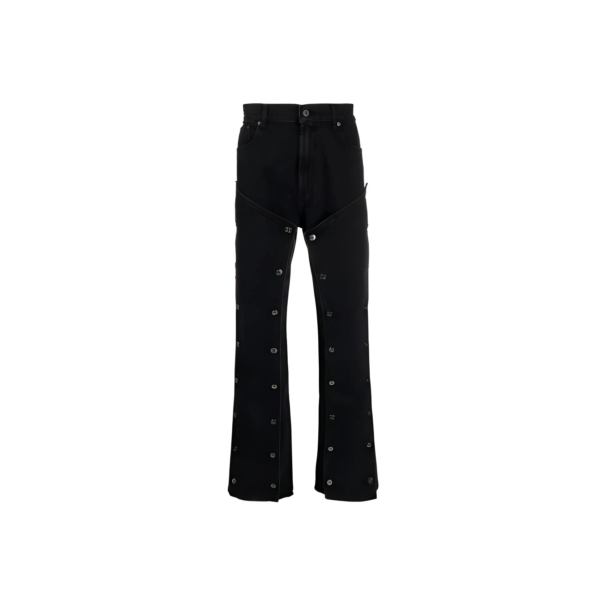 Y/Project Snap off Mid rise Bootcut Jeans