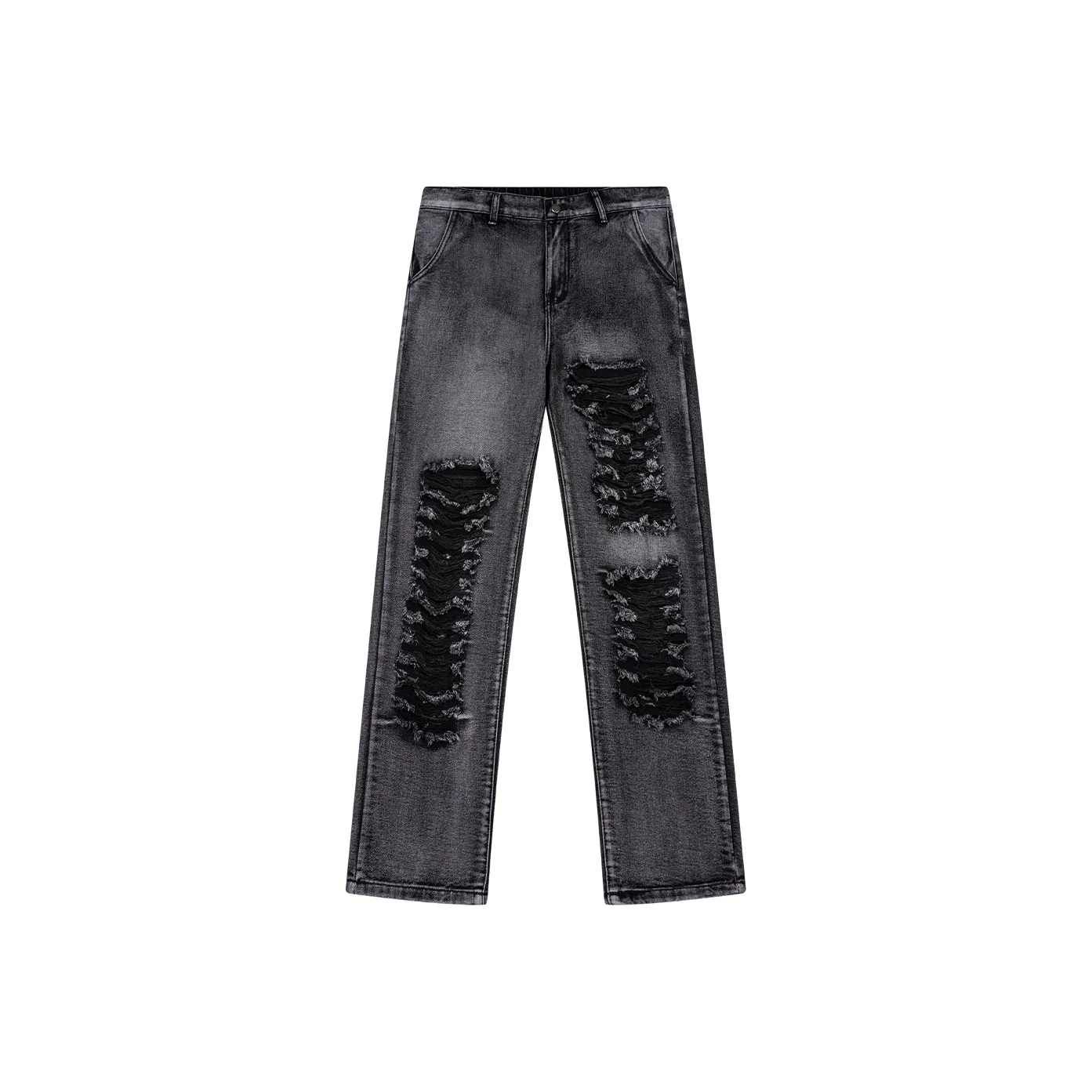 Zomuros Черные Унисекс Джинсы