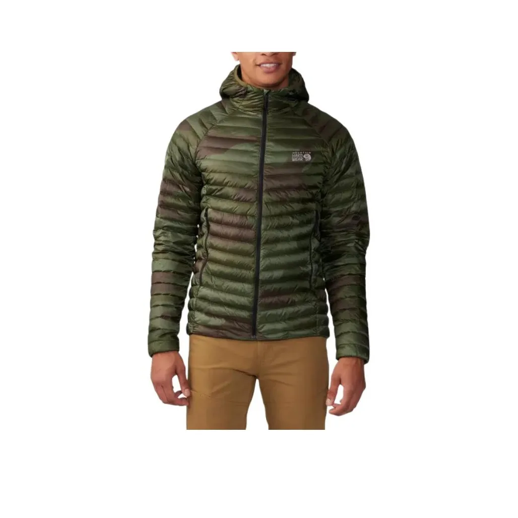 MOUNTAIN HARDWEAR Призрак Whisperer 2™ Пуховик Мужской Зеленый Caravillas Камуфляж С принтом