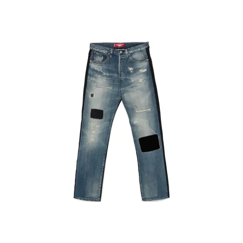 JUNYA WATANABE Индиго Мужские Джинсы