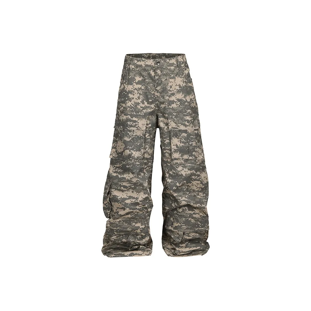 BLACK8MOB Casual Pants Unisex Camouflage